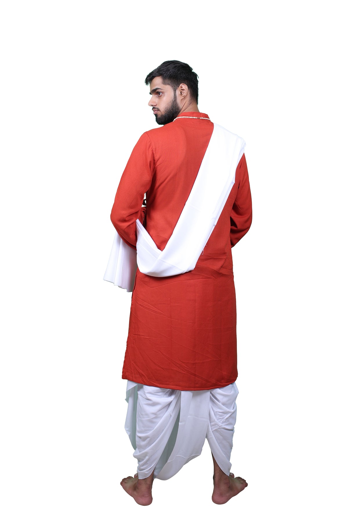 Heritage Bhagalpuri Bagalbandhi Red-Ochre