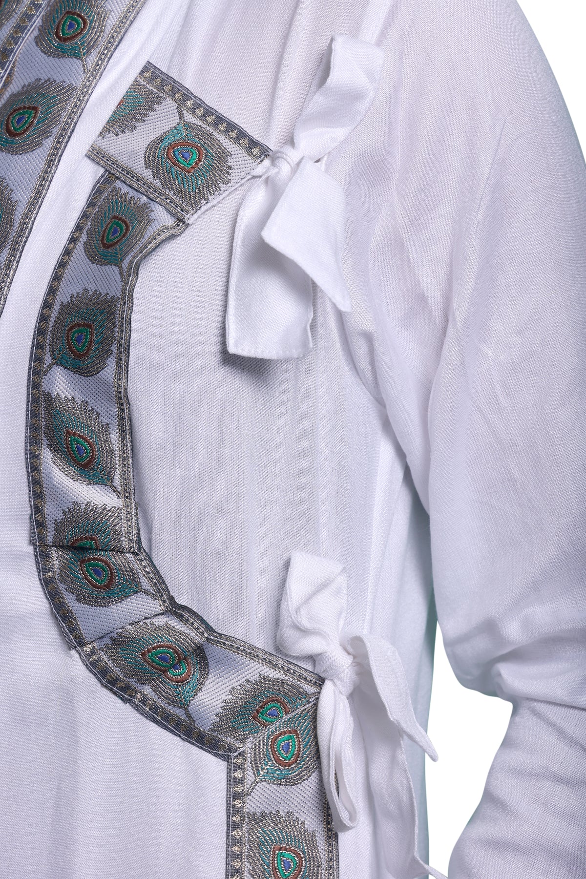 Traditional Bagalbandi Set (Mor Pankh) with readymade dhoti and dupatta