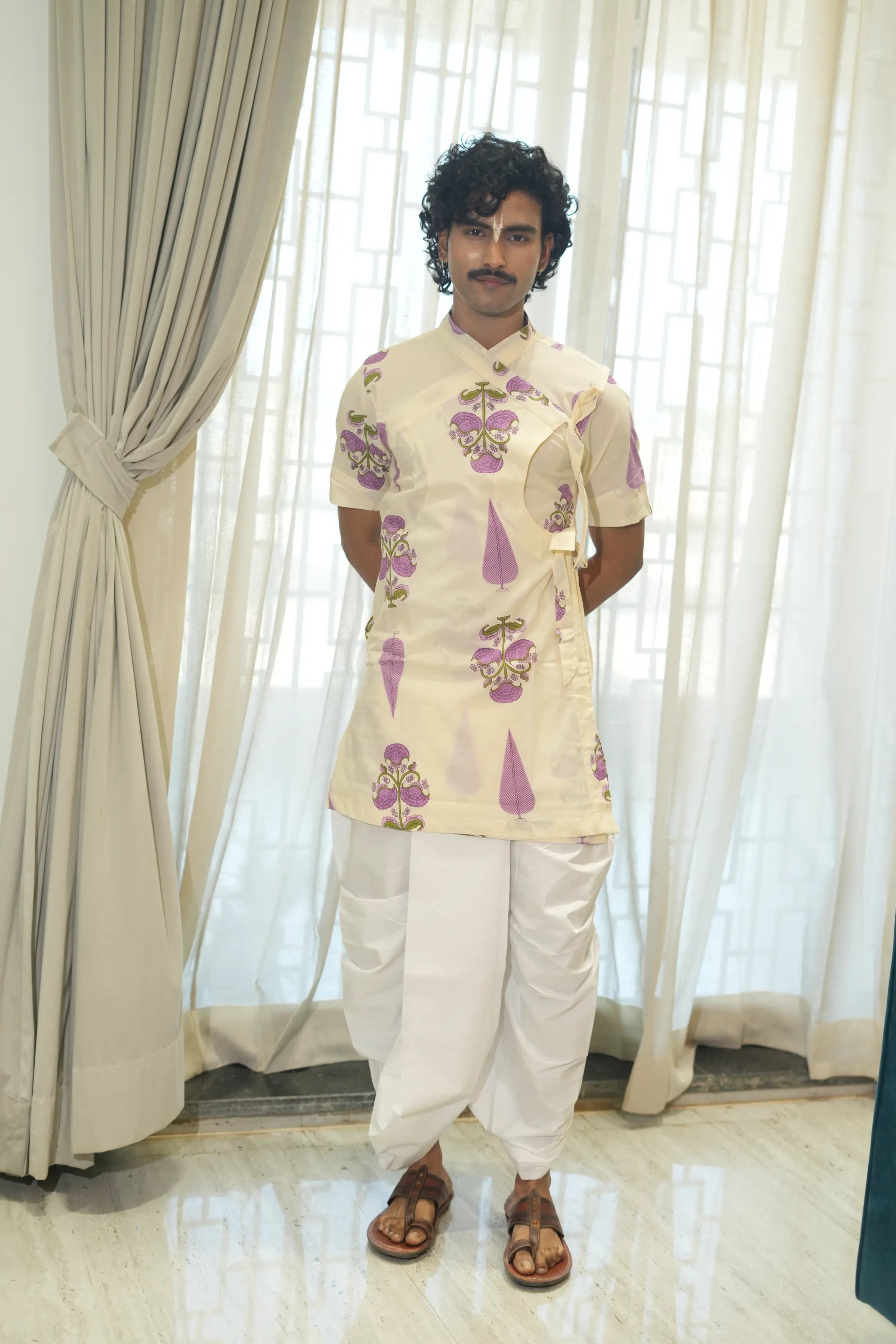 Kutumb Phool Raas - Mens Bagalbandi And Dhoti Set
