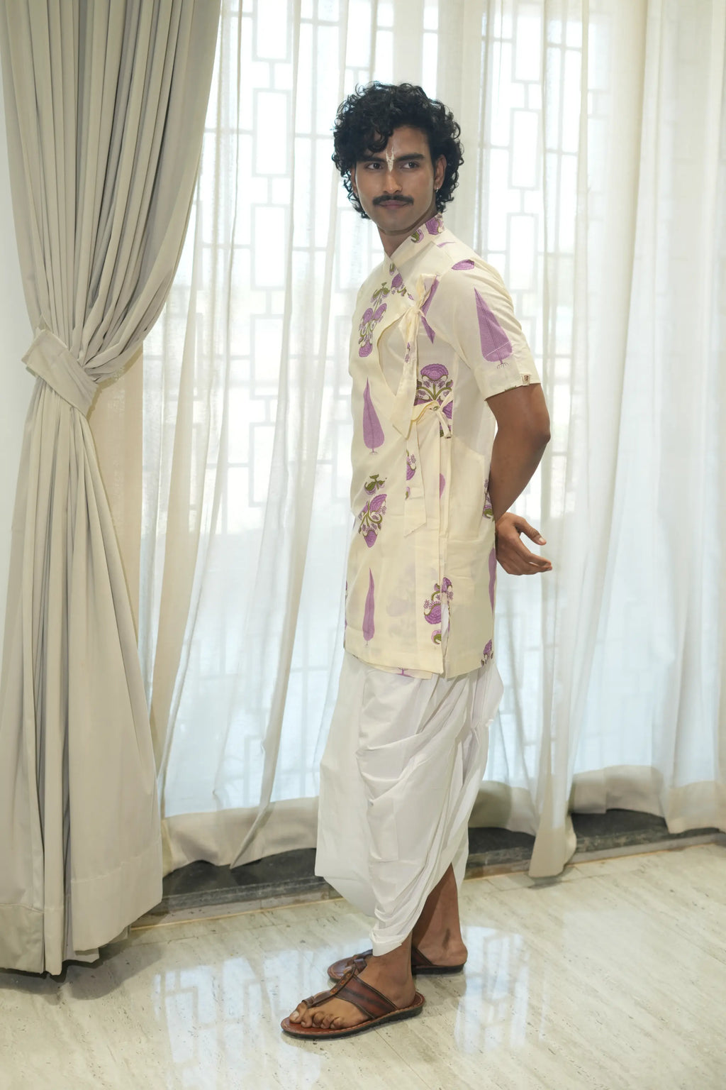 Kutumb Phool Raas - Mens Bagalbandi And Dhoti Set