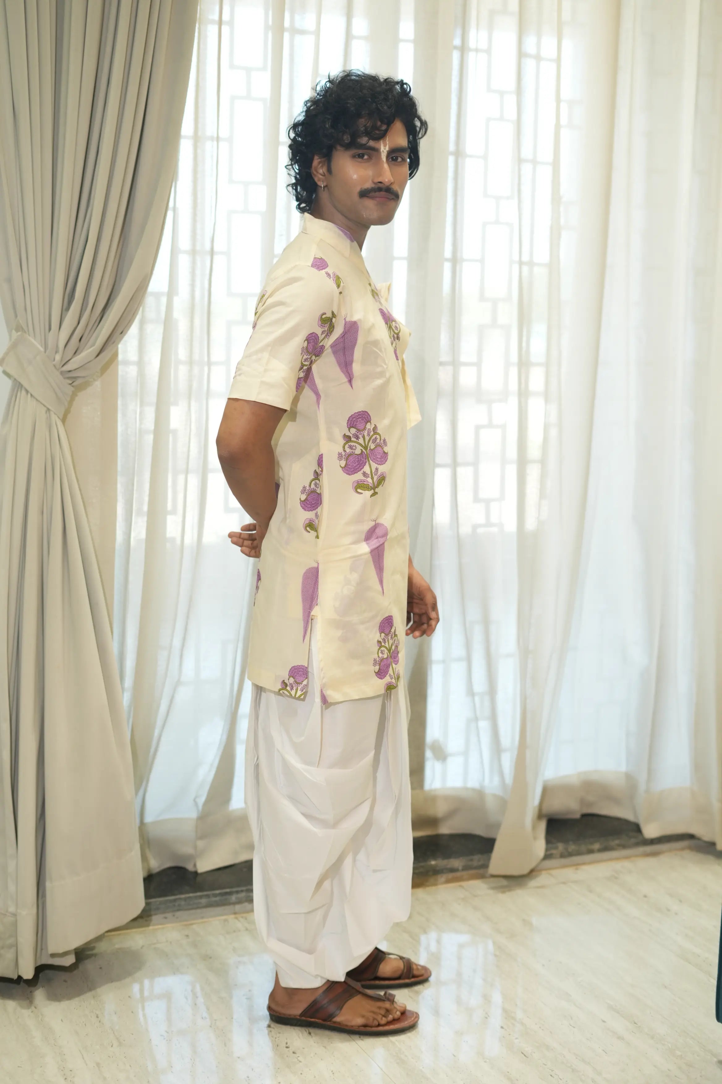 Kutumb Phool Raas - Mens Bagalbandi And Dhoti Set