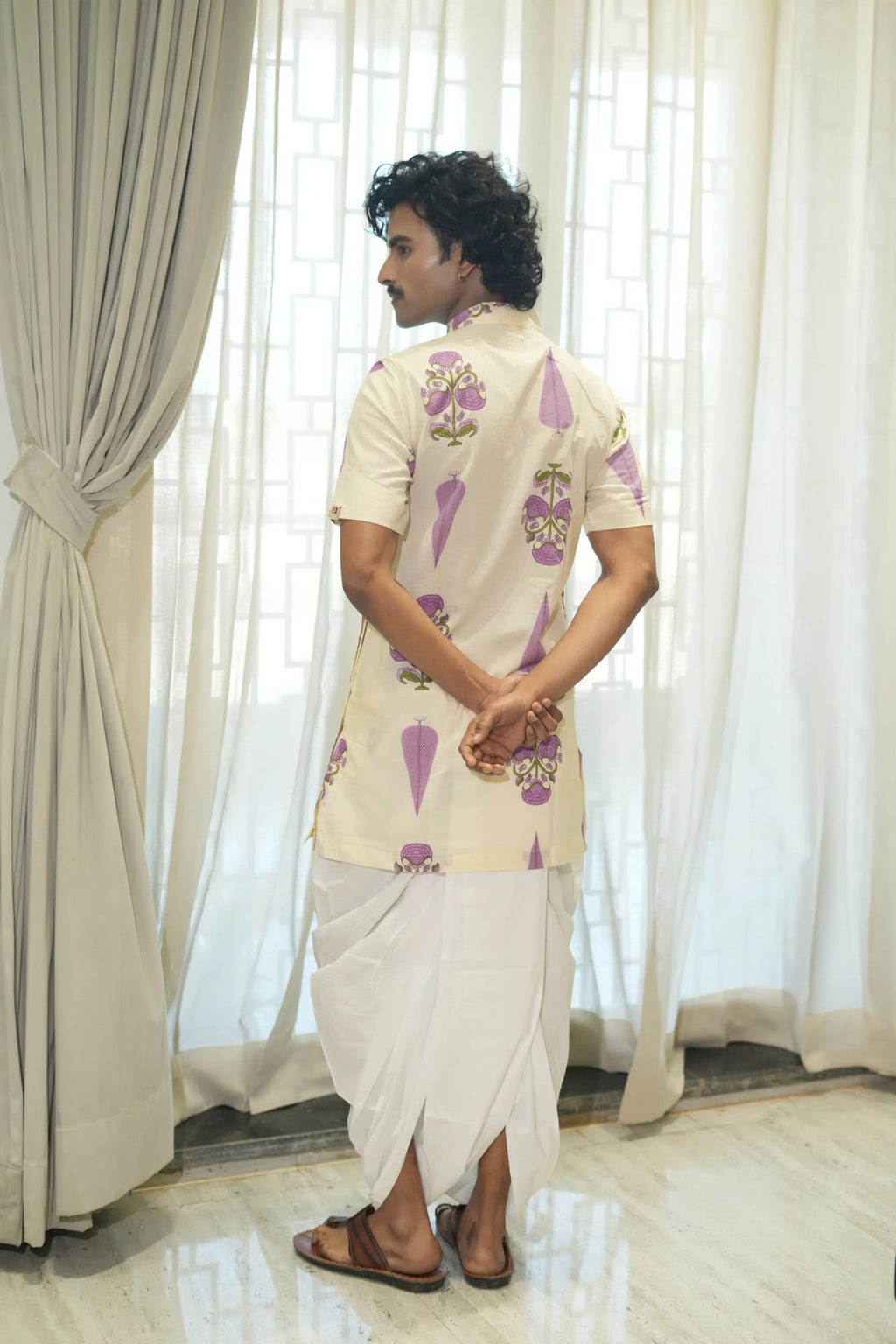 Kutumb Phool Raas - Mens Bagalbandi And Dhoti Set