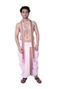 Dhoti and dupatta set - Anurag pink