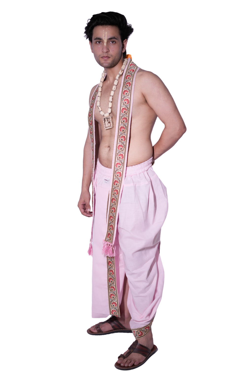 Dhoti and dupatta set - Anurag pink