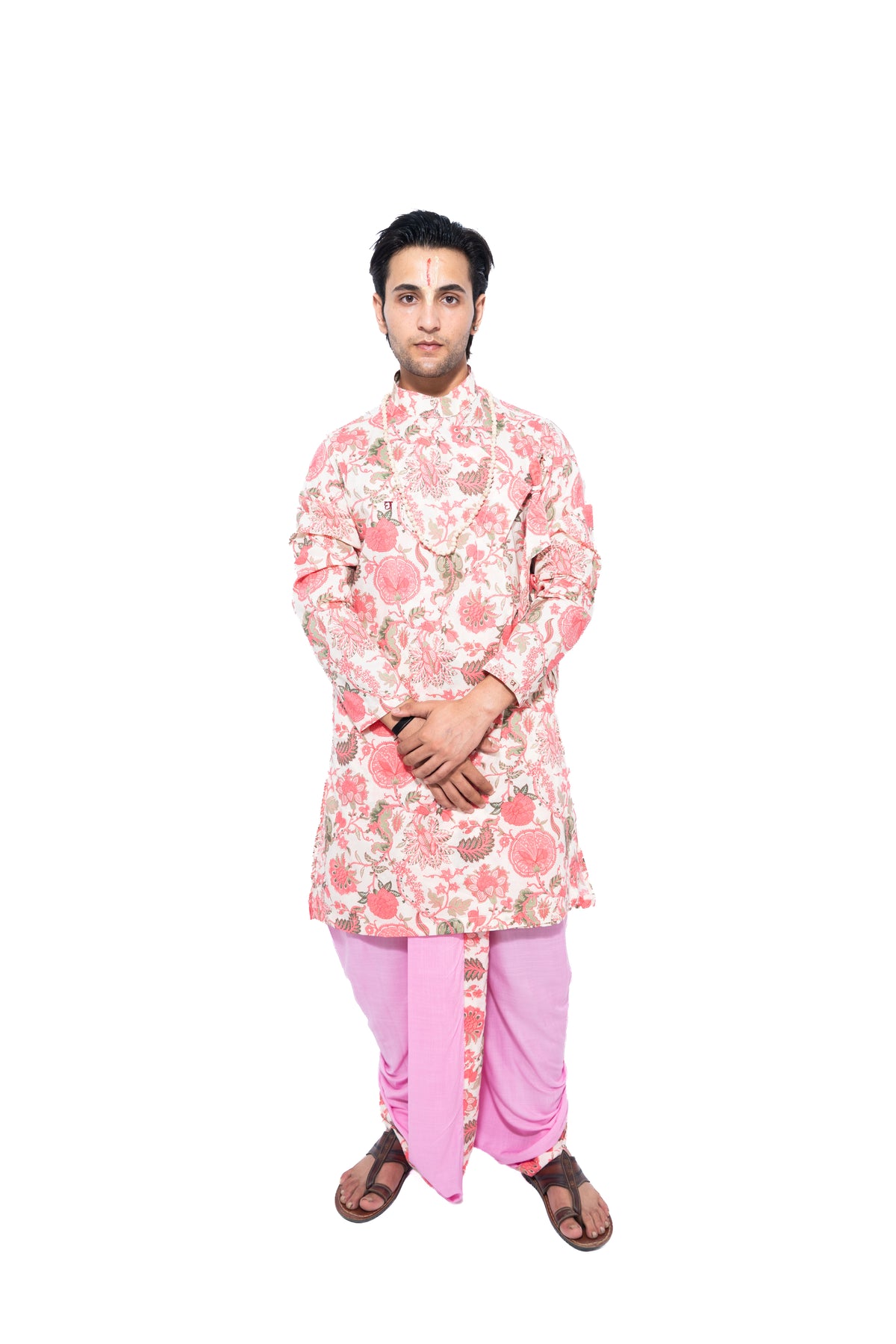 Kishori Bagalabandhi and Dhoti Set- Pink
