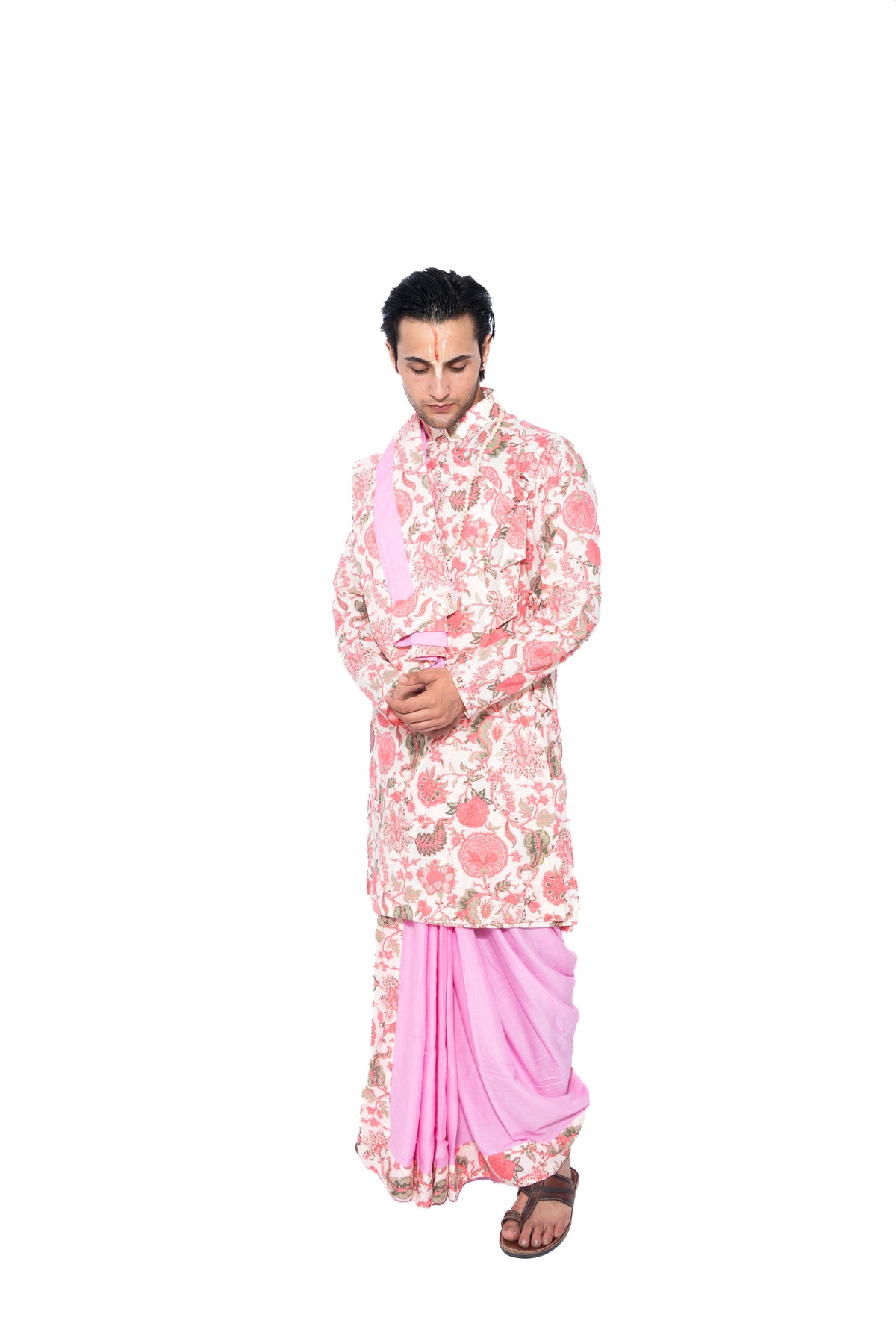Kishori Bagalabandhi and Dhoti Set- Pink