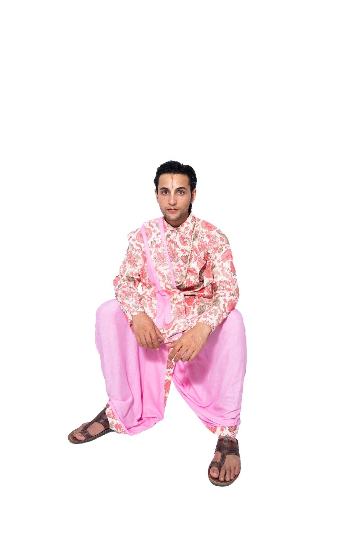 Kishori Bagalabandhi and Dhoti Set- Pink