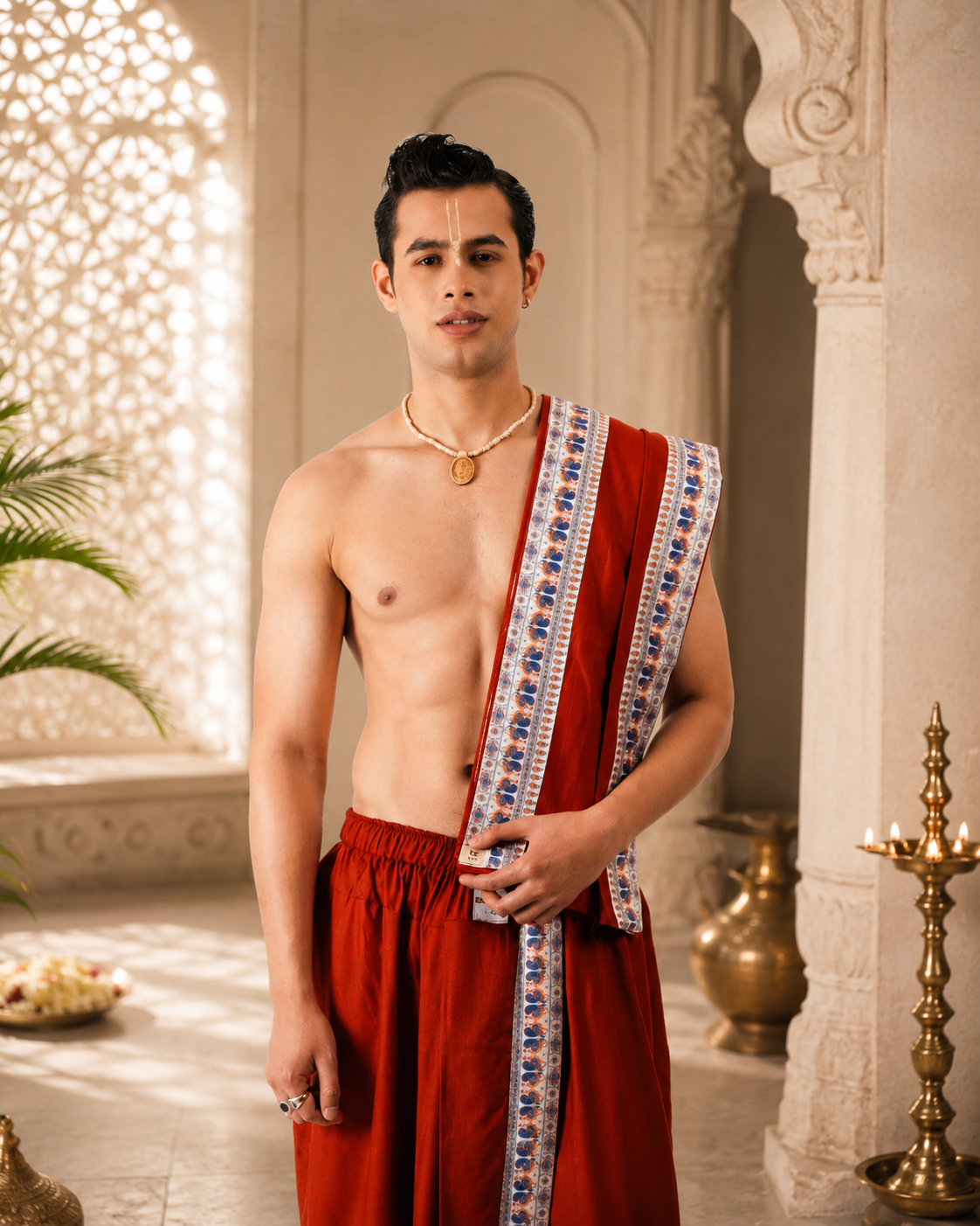 Aarambh Readymade Dhoti and Dupatta